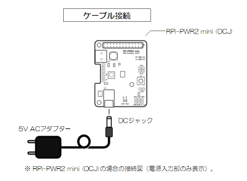 RPi-PWR2 mini Cabling-DCJ