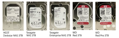  図1．評価したNAS HDD 